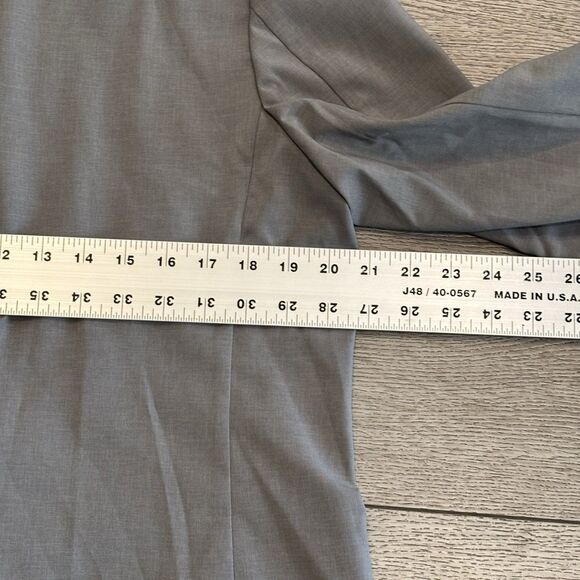 Uniqlo C Blazer Mens Large Gray Double Breasted Blazer Casual Dressy - Picture 11 of 11